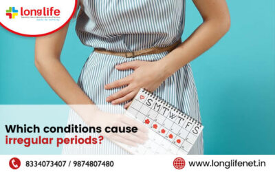 Which conditions cause irregular periods?