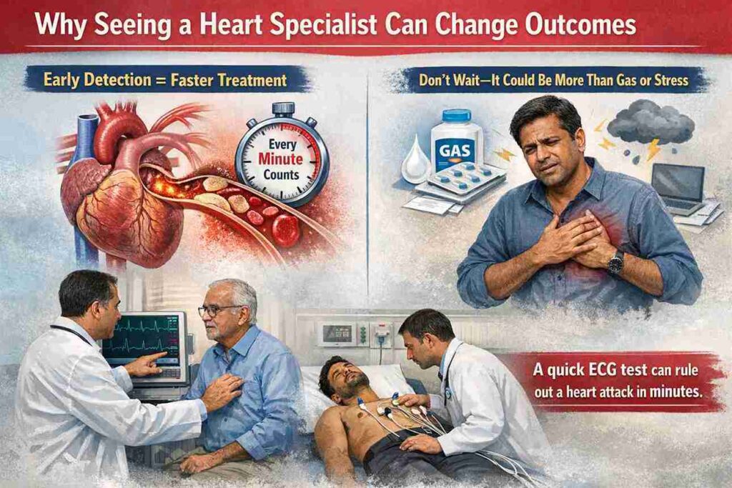 Why seeing a heart specialist early improves outcomes with ECG testing and faster treatment for heart conditions